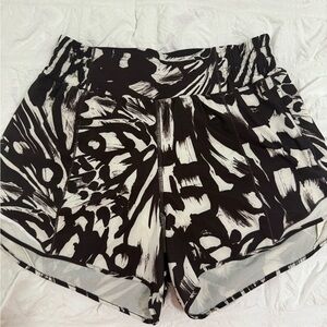 Lululemon rare Black and White Printed Shorts